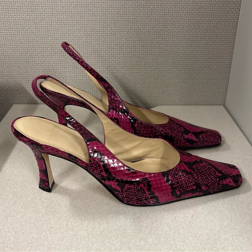 Karen Scott Vintage Pink Snake Skin Heels Women’s Size 10